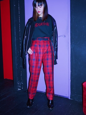 「SUB-AGE.（サベージ）のアイテム」を使った、CANNABIS HIMAWARIさん（レディース・155cm）の秋コーディネート