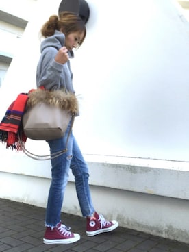 「ジョンストンズ」｜「アイテム（その他）」を使った、madoyanyanさん（レディース・160cm）の秋コーディネート