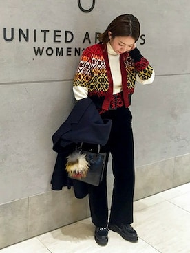 「Paraboot」｜「アイテム（その他アウター）」を使った、UNITED ARROWSさん（レディース・154cm）の冬コーディネート