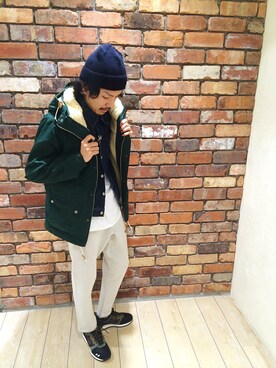 「スエット」｜「アイテム（マウンテンパーカー）」を使った、尾田 湧平さん（メンズ・175cm）の秋コーディネート