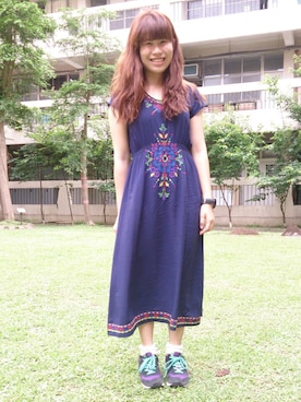 「planet（planet）のアイテム（ワンピース/ドレス）」を使った、yun✨さん（レディース・159cm）の夏コーディネート