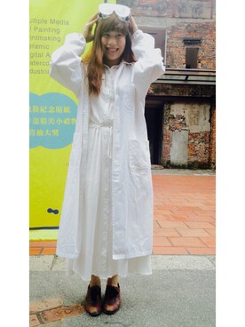 「Lulus（-）のアイテム（ワンピース/ドレス）」を使った、yun✨さん（レディース・159cm）の秋コーディネート