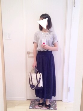 「UNIQLOコーデ」｜maroさん（レディース・156cm）の夏コーディネート