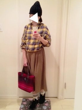 「miel（ミエル）のアイテム」を使った、maroさん（レディース・156cm）の秋コーディネート