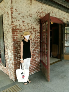 「mielle（ミエル）のアイテム」を使った、maroさん（レディース・156cm）の夏コーディネート