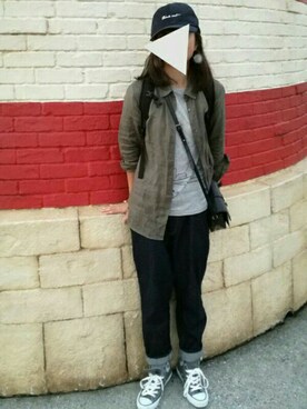 「mielle（ミエル）のアイテム」を使った、maroさん（レディース・156cm）の秋コーディネート