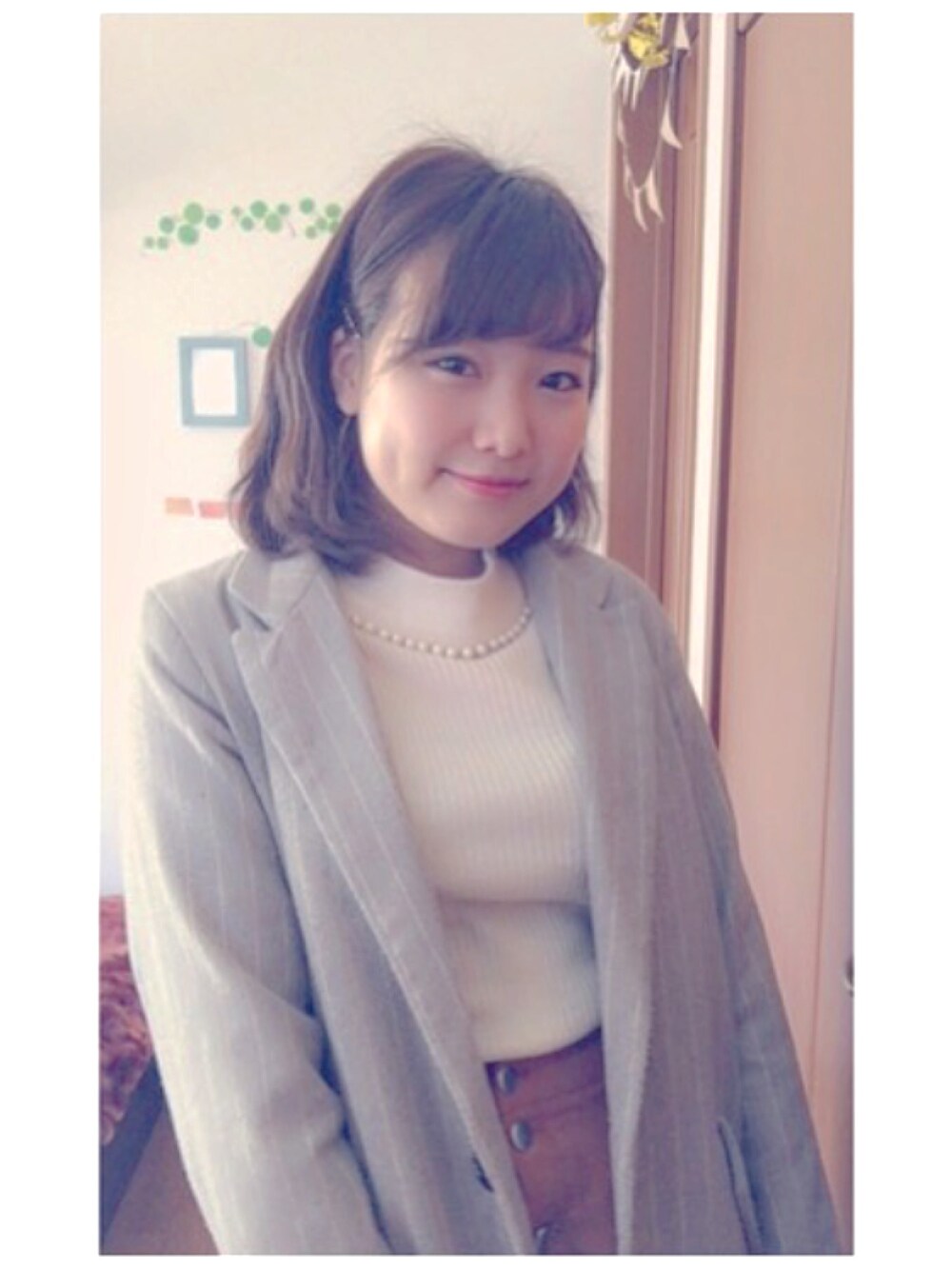 「hair arrangeのアイテム（その他、ブラウン系）」を使った、Nさん（レディース・154cm）の春コーディネートの1枚目の写真