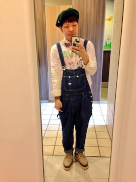 「FRAPBOIS」｜「アイテム（モカシン/デッキシューズ）」を使った、たかやんさん（メンズ・165cm）の冬コーディネート
