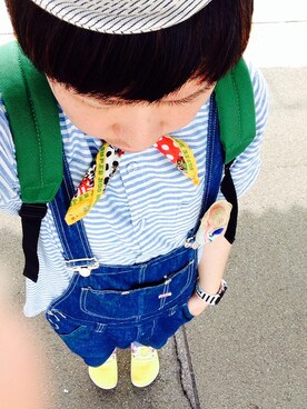 「FRAPBOIS」｜「アイテム（オールインワン・サロペット）」を使った、たかやんさん（メンズ・165cm）の夏コーディネート