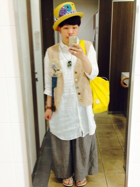 「niko and...（ニコアンド）のアイテム（ワンピース/ドレス）」を使った、たかやんさん（メンズ・165cm）の夏コーディネート