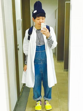 「PAR ICI」｜「アイテム（シャツワンピース）」を使った、たかやんさん（メンズ・165cm）の秋コーディネート