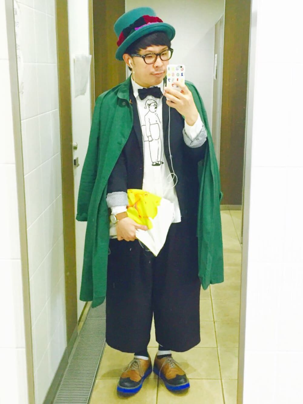 「FRAPBOIS、I am I、結婚式、結婚式二次会スタイル」｜「FRAPBOIS halfのサニーコート（その他アウター、グリーン系）」を使った、たかやんさん（メンズ・165cm）の秋コーディネートの1枚目の写真