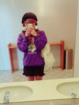 「NADIA（NADIA）のアイテム（バッグ）」を使った、▷ななまるさん（レディース・149cm）の秋コーディネート