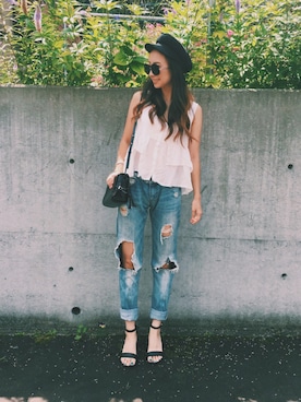 shihoさん（レディース・158cm）の夏コーディネート