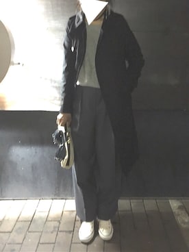 「オールスター」｜「アイテム（トレンチコート）」を使った、imiさん（レディース・160cm）の冬コーディネート