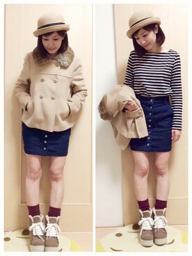 「dazzlin（ダズリン）のアイテム（ブーティ）」を使った、miyukiさん（レディース・150cm）の秋コーディネート