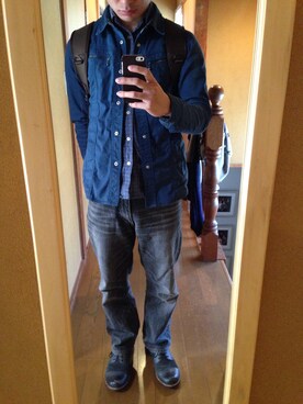 ま しさん（メンズ・169cm）の春コーディネート