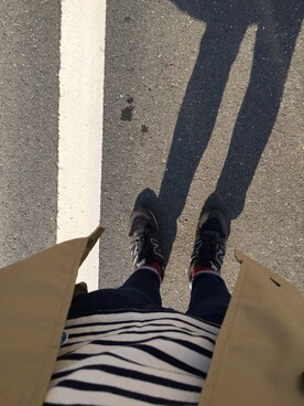 「BEAMS（ビームス）のアイテム（ステンカラーコート）」を使った、じゅんやさん（メンズ・162cm）の冬コーディネート