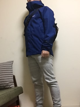 「アイテム（ボディバッグ/ウエストポーチ、ブルー系）」を使った、じゅんやさん（メンズ・162cm）の春コーディネート