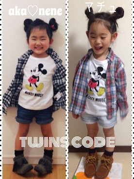 「タータンチェック」｜マチュさん（キッズ・110cm）の冬コーディネート