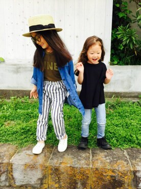 マチュさん（キッズ・110cm）の春コーディネート