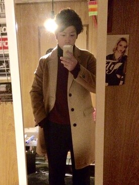 しなりさん(メンズ・163cm)の冬コーディネート