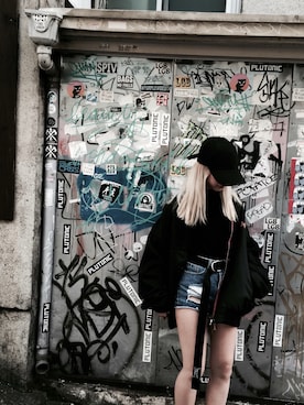 「8seconds（エイトセカンズ）のアイテム（帽子）」を使った、sj.さん（レディース・157cm）の秋コーディネート