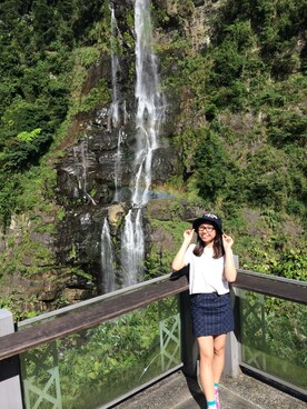 Kathy Hoさん（レディース・158cm）の夏コーディネート