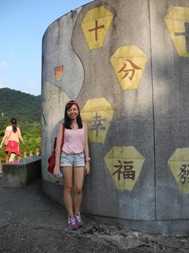 Kathy Hoさん（レディース・158cm）の夏コーディネート