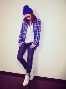 「OLD NAVY（オールドネイビー）のアイテム」を使った、NANAさん（レディース・161cm）の春コーディネート