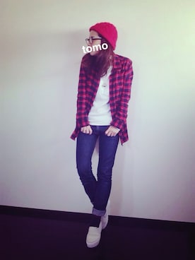 「Yohji Yamamoto（ヨウジヤマモト）のアイテム（帽子）」を使った、NANAさん（レディース・161cm）の春コーディネート
