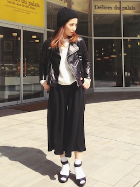 「CABANE de ZUCCa（カバンドズッカ）のアイテム」を使った、NANAさん（レディース・161cm）の春コーディネート