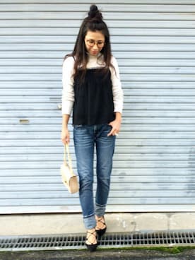 「STYLE DELI（スタイルデリ）のアイテム」を使った、NANAさん（レディース・161cm）の冬コーディネート
