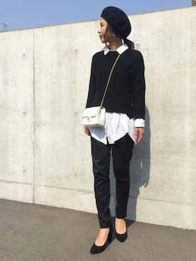 「L.H.P（エルエイチピー）のアイテム（バッグ）」を使った、NANAさん（レディース・161cm）の春コーディネート