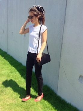 「Yves Saint Laurent（イヴサンローラン）のアイテム（その他）」を使った、NANAさん（レディース・161cm）の夏コーディネート