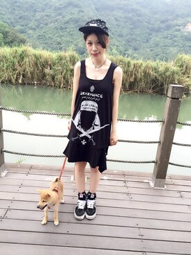 「TRIP」｜「アイテム（ワンピース/ドレス）」を使った、KAKA HANさん（レディース・168cm）の秋コーディネート