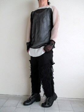 「blackmeans（ブラックミーンズ）のアイテム（トップス）」を使った、TITY niigataさん（メンズ・172cm）の夏コーディネート
