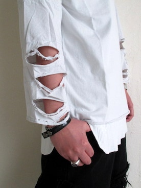 「NADA.（ナダ）のアイテム（トップス）」を使った、TITY niigataさん（メンズ・172cm）の夏コーディネート