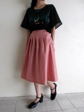 「RED Profile（レッドプロフィール）のアイテム」を使った、TITY niigataさん（レディース・160cm）の秋コーディネート