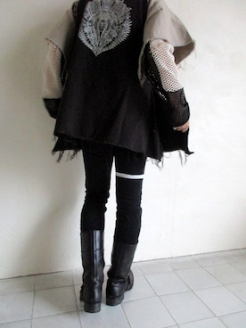 「GARA（ガラ）のアイテム」を使った、TITY niigataさん（メンズ・172cm）の冬コーディネート