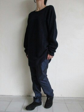 「banal chic bizarre」｜「アイテム（Tシャツ/カットソー）」を使った、TITY niigataさん（レディース・160cm）の冬コーディネート
