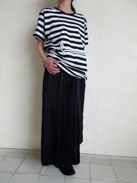 「keisuke kanda（ケイスケカンダ）のアイテム（Tシャツ/カットソー）」を使った、TITY niigataさん（レディース・160cm）の春コーディネート