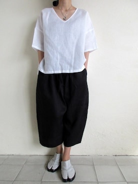 「 リネン」｜TITY niigataさん（レディース・160cm）の夏コーディネート