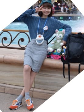 「ancheri（アンシェリ）のアイテム」を使った、ちぃさん（レディース・164cm）の秋コーディネート