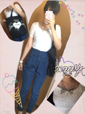 みぃなさん（レディース・163cm）の夏コーディネート