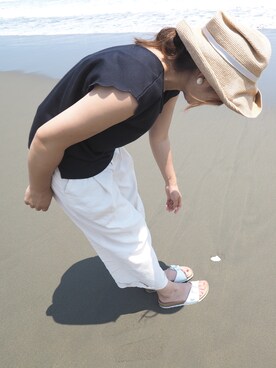 c h i h i r ☻︎さん(レディース・158cm)の夏コーディネート