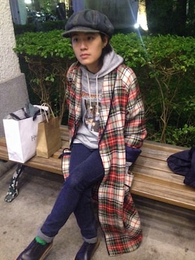 「アイテム（ジャージ）」を使った、marvinkydさん（レディース・155cm・20代）の冬コーディネート