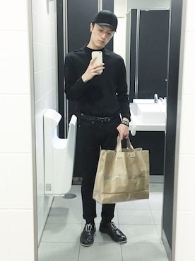 「COS（コス）のアイテム（キャップ）」を使った、ryoさん（メンズ・170cm）の春コーディネート