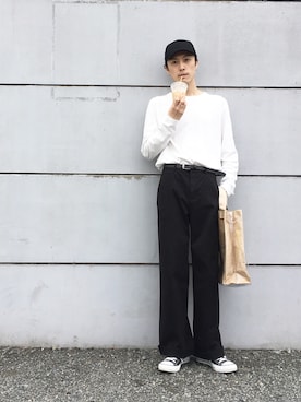 「COS（コス）のアイテム（キャップ）」を使った、ryoさん（メンズ・170cm）の夏コーディネート