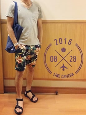 「FRANCK MULLER（フランク・ミュラー）のアイテム」を使った、AMUさん（メンズ・174cm）の夏コーディネート